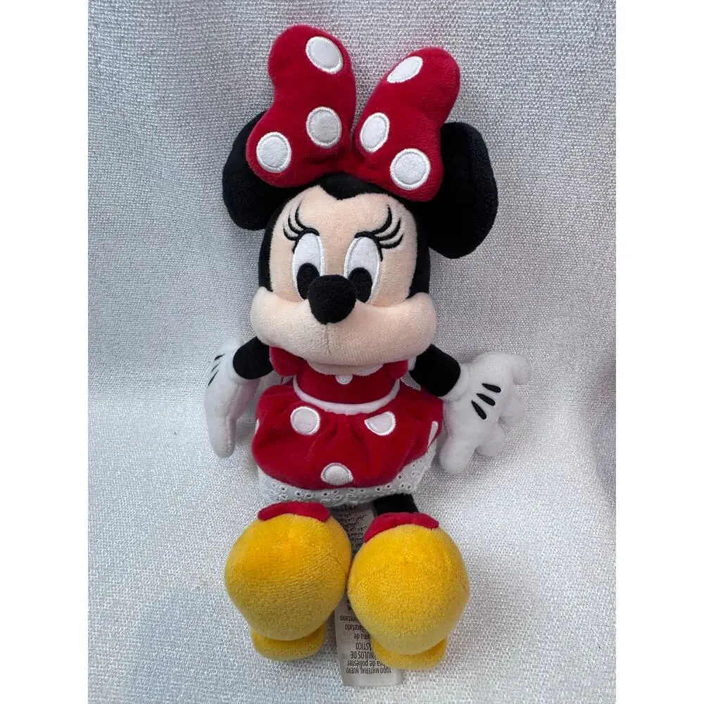 Disney Parks Original Minnie Mouse Red white dots Backpack & Minnie Mouse Doll